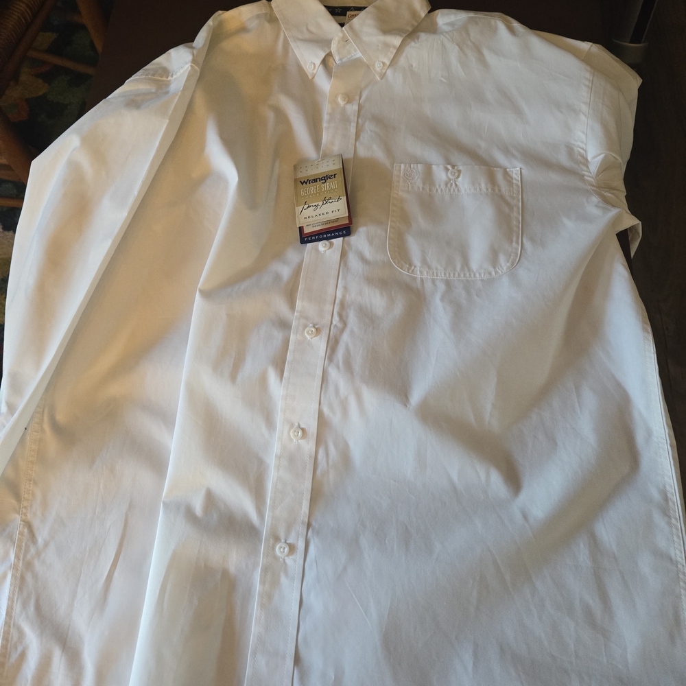 Wrangler George Strait Men's White Shirt